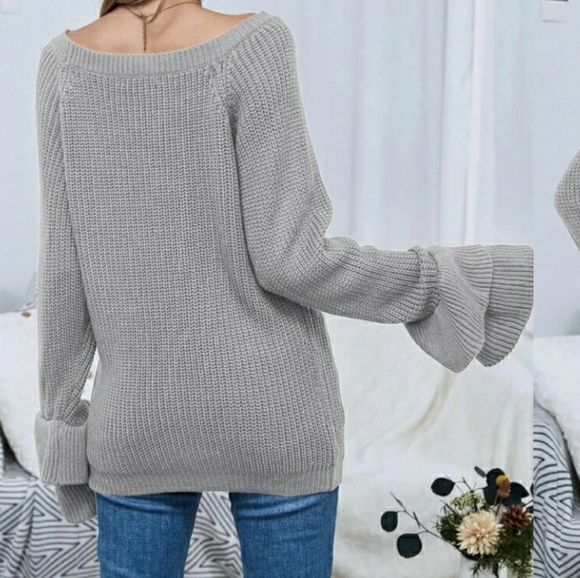 Layered Flounce Sweater - Picture 6 of 6